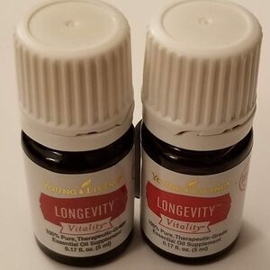 $46.72 Young Living 2x Lot Longevity Vitality 5mL Essential Oil YLEO YL New